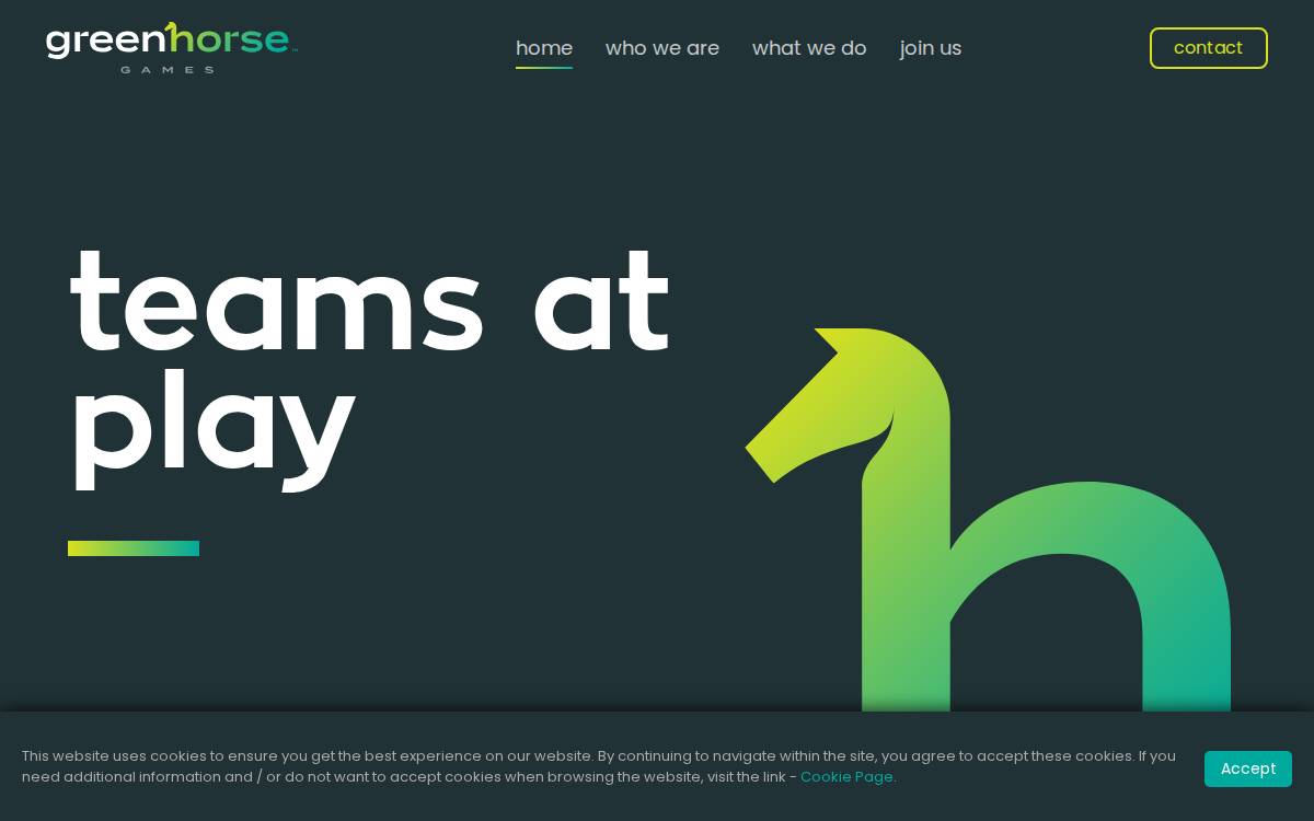 Green Horse Games website preview