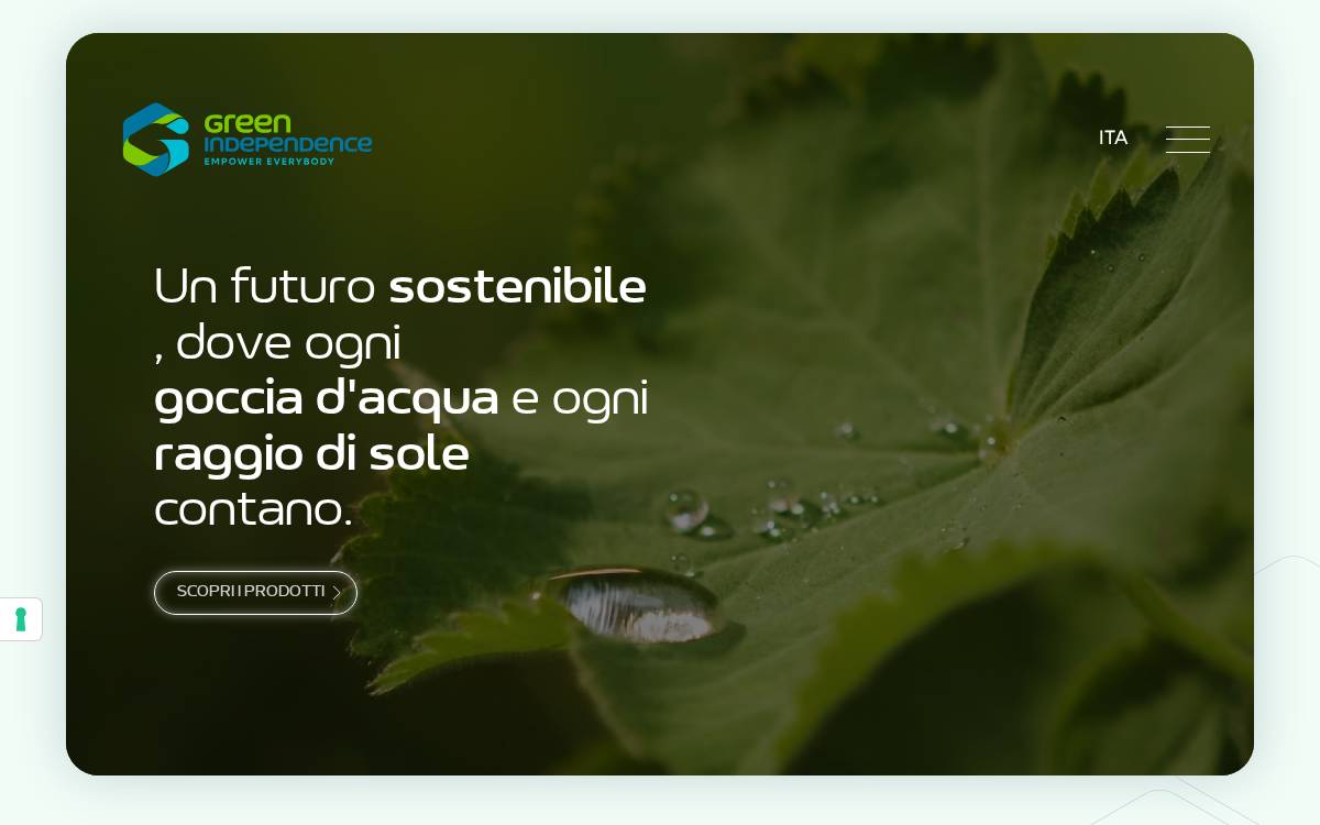 Green Independence website preview