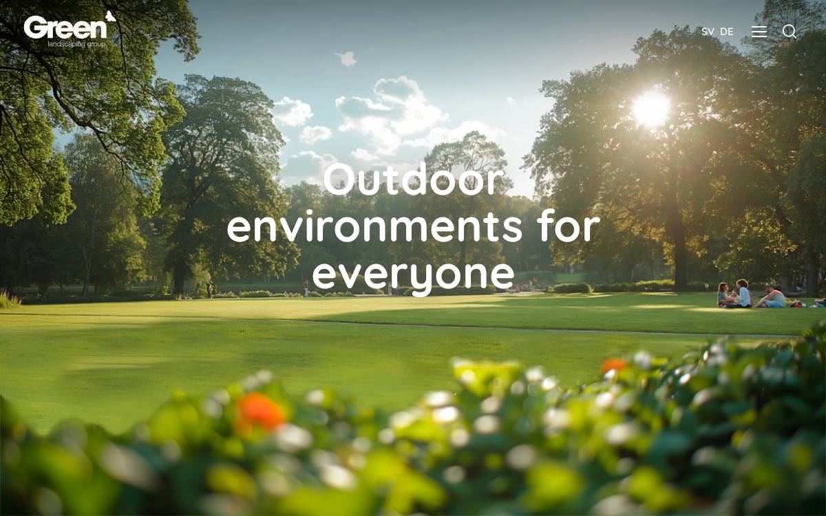 Green Landscaping website preview
