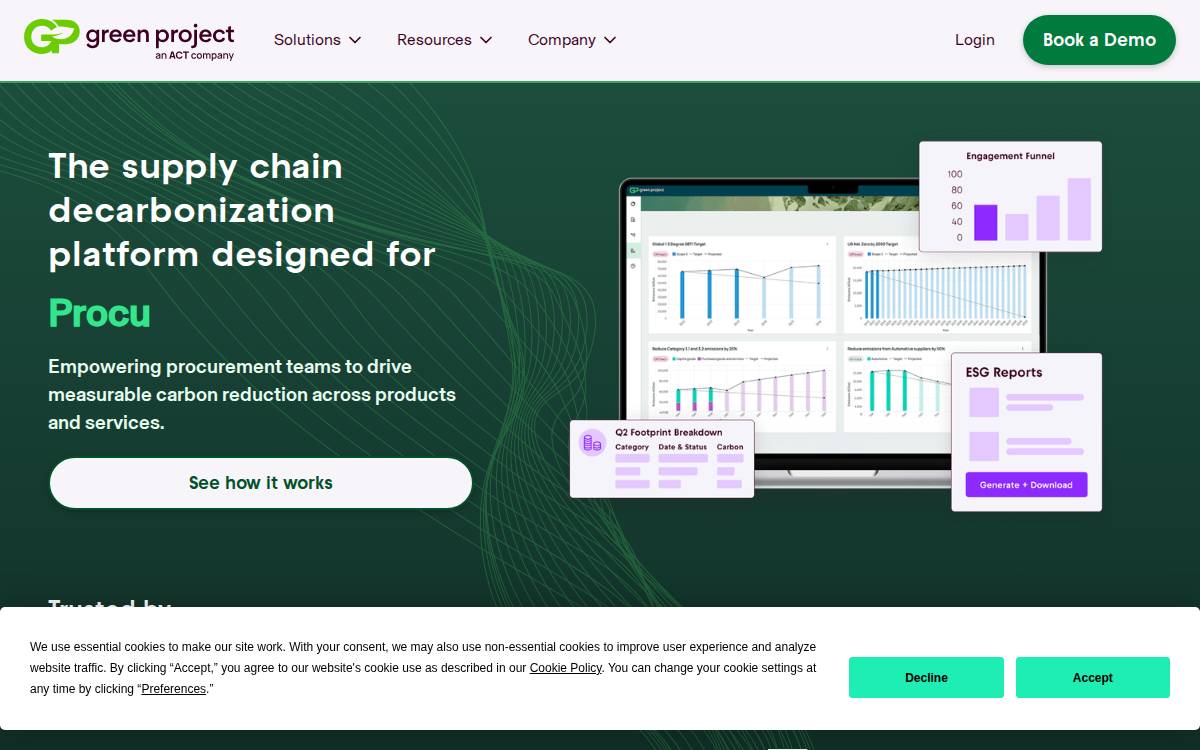 Green Project Technologies website preview