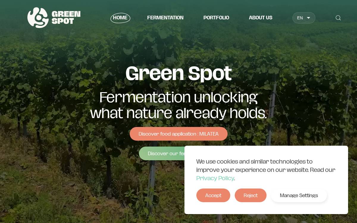 Green Spot Technologies website preview