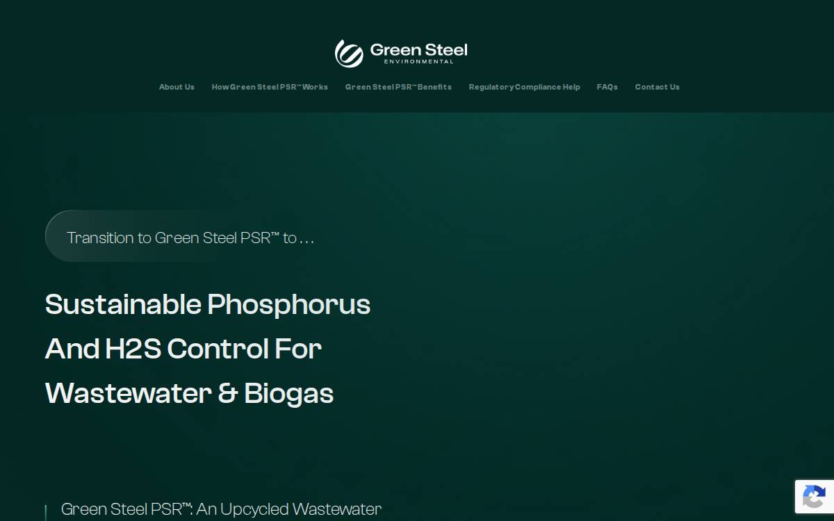 Green Steel Environmental Environmental Services (B2B) website preview