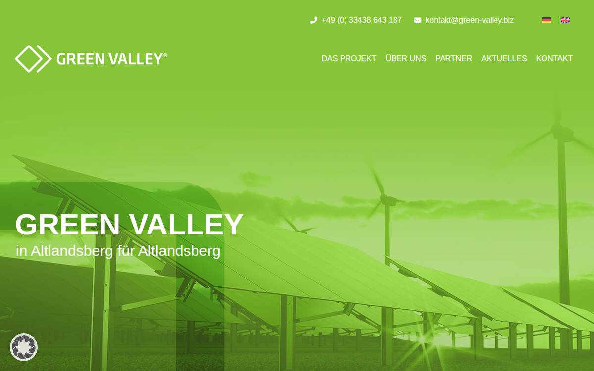 Green Valley website preview