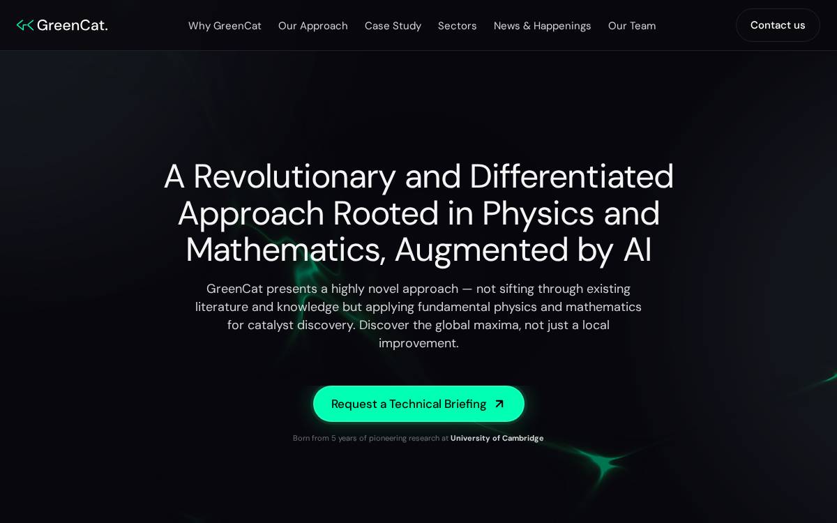 GreenCat website preview