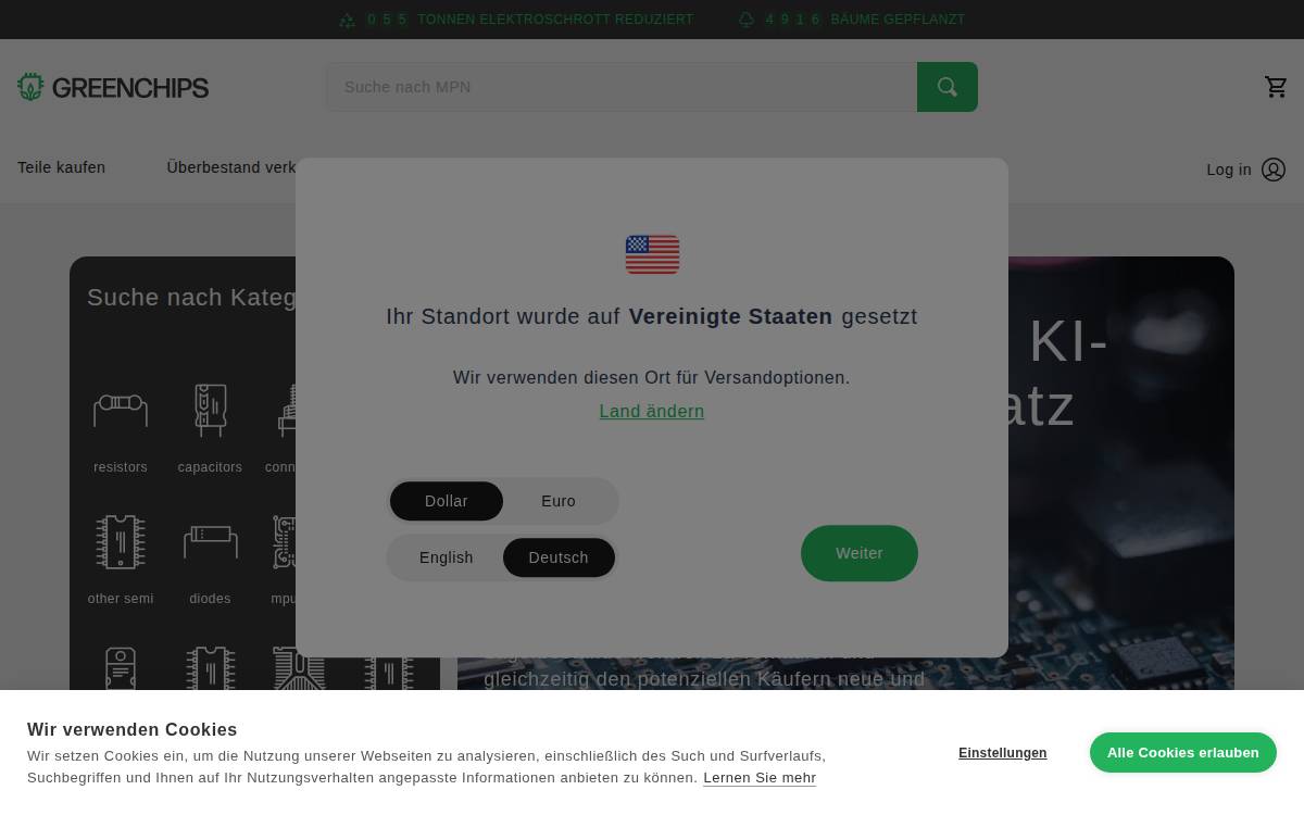 Greenchips website preview