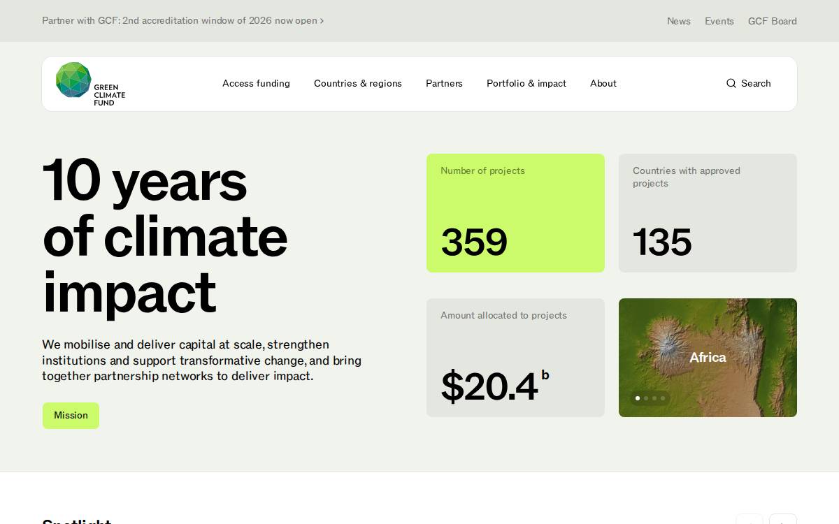 Greenclimate website preview