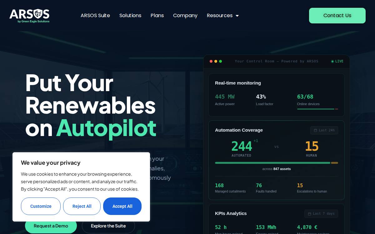 Greeneaglesolutions website preview