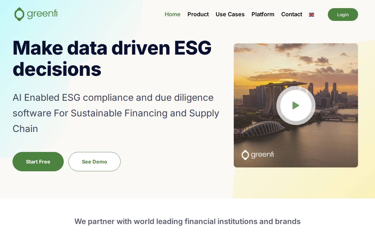 Greenfi website preview