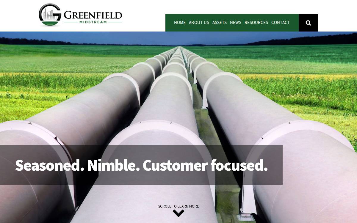 Greenfieldmidstream website preview