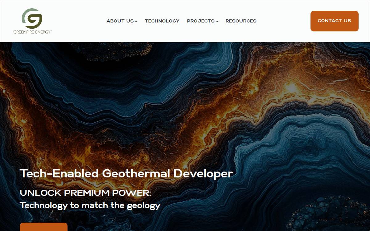 GreenFire Energy website preview