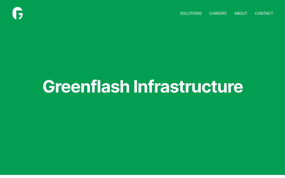 Greenflash Infrastructure website preview