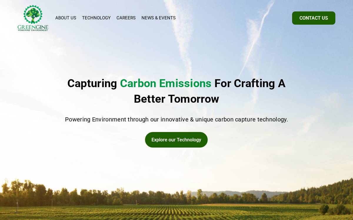 Greengine Environmental Technologies website preview