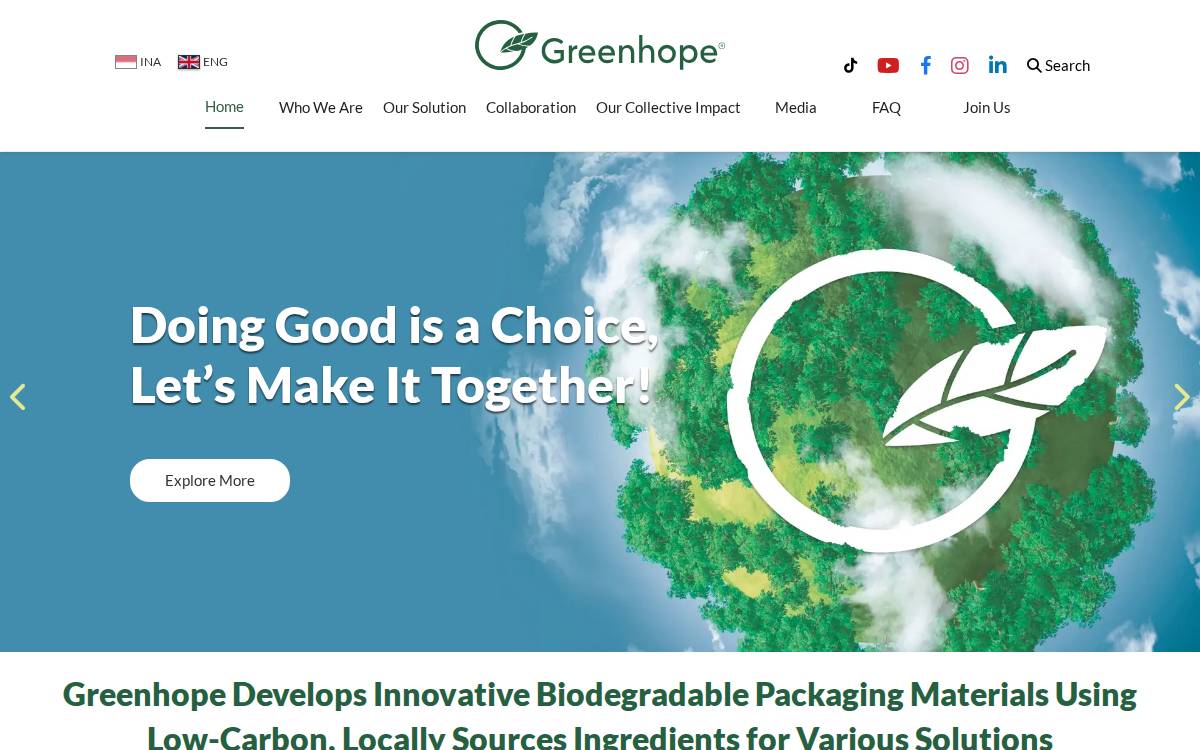 Greenhope website preview