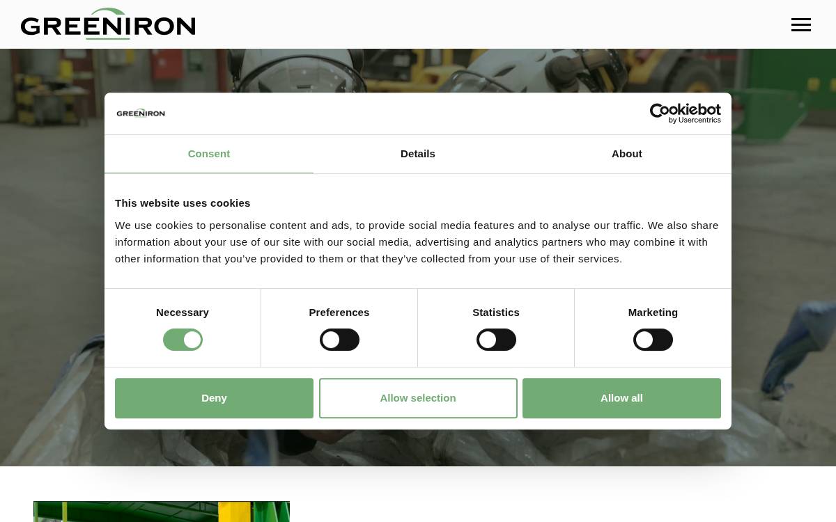 Greeniron website preview