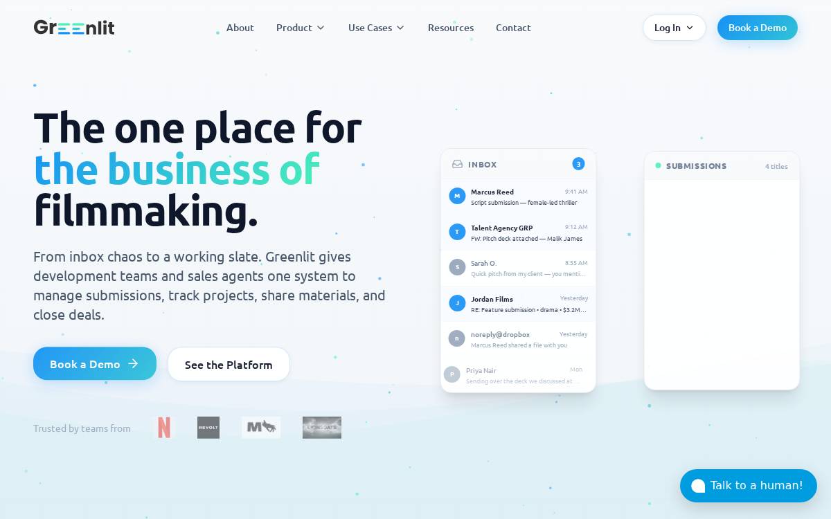 Greenlit Labs website preview