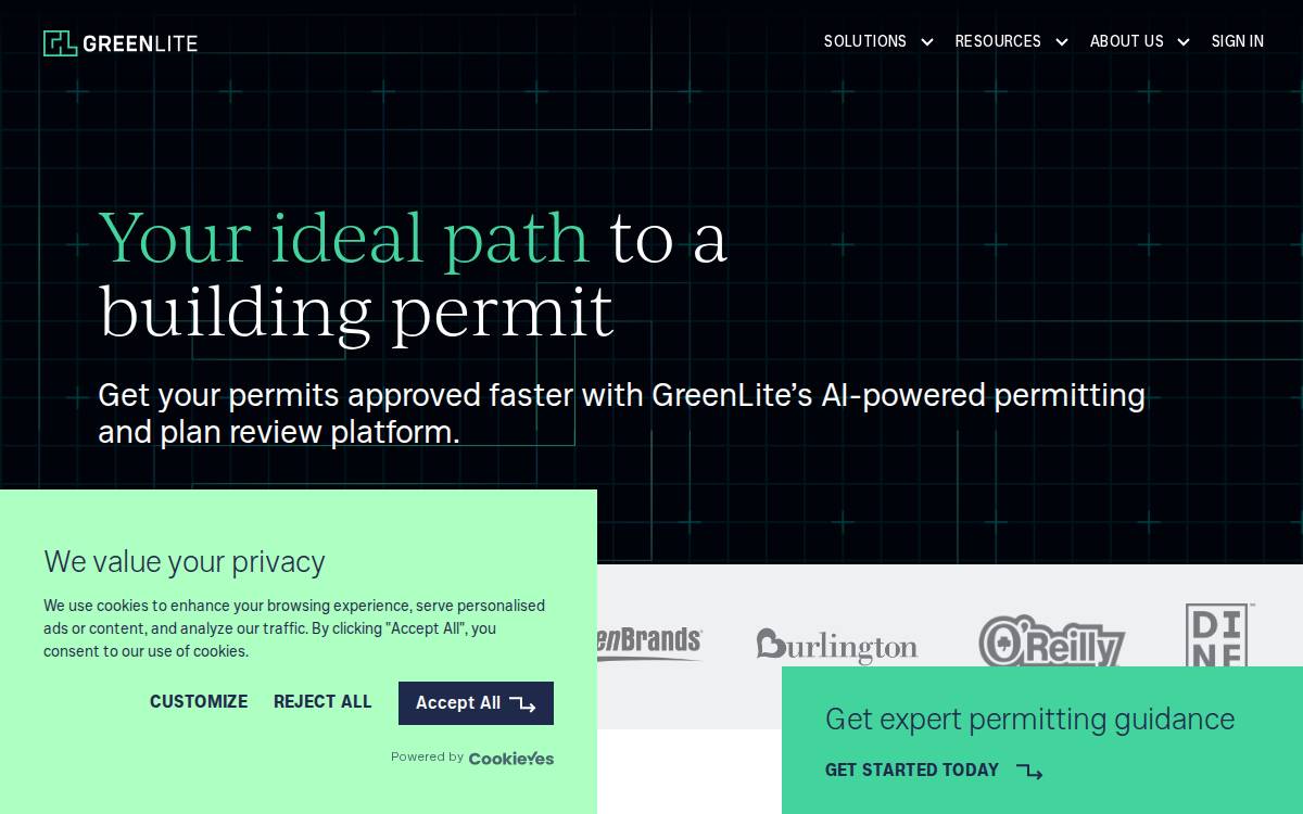 Greenlite website preview