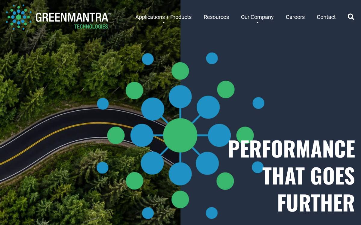 GreenMantra Technologies website preview