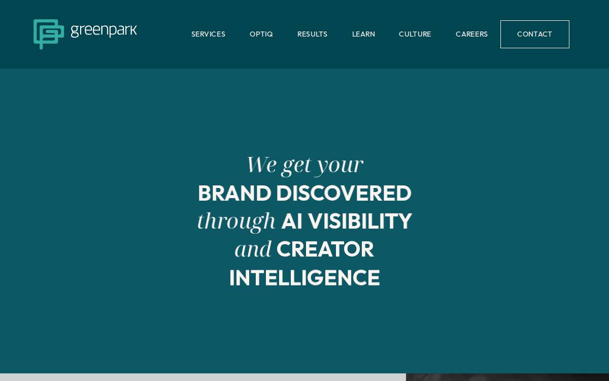 Greenpark website preview