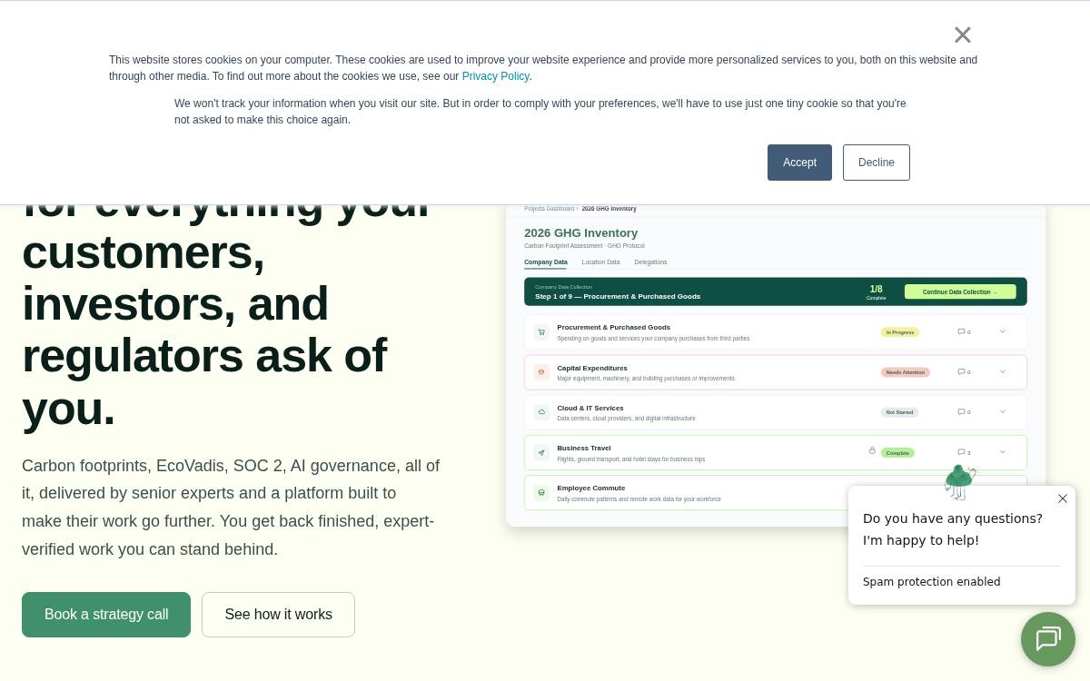 Greenplaces website preview