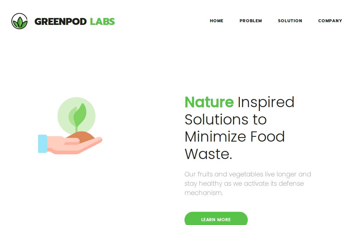 GreenPod Labs website preview