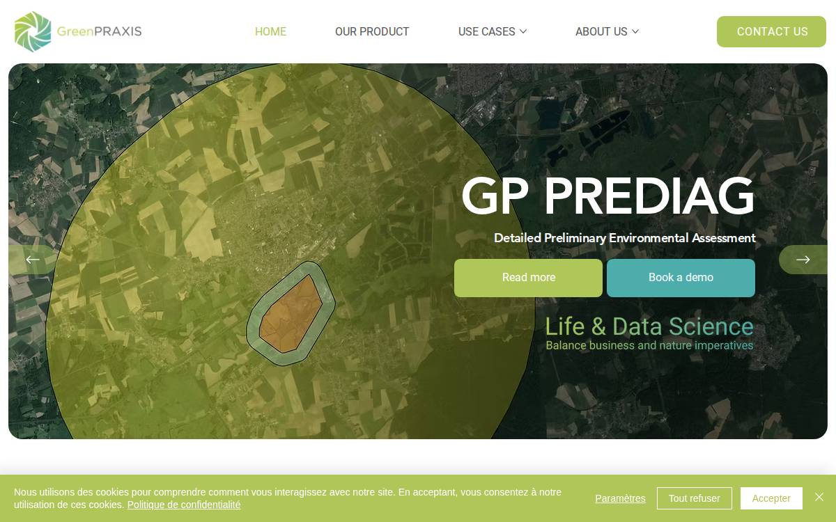 Greenpraxis website preview