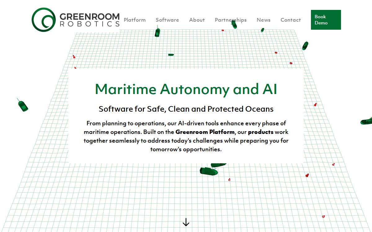 Greenroomrobotics website preview