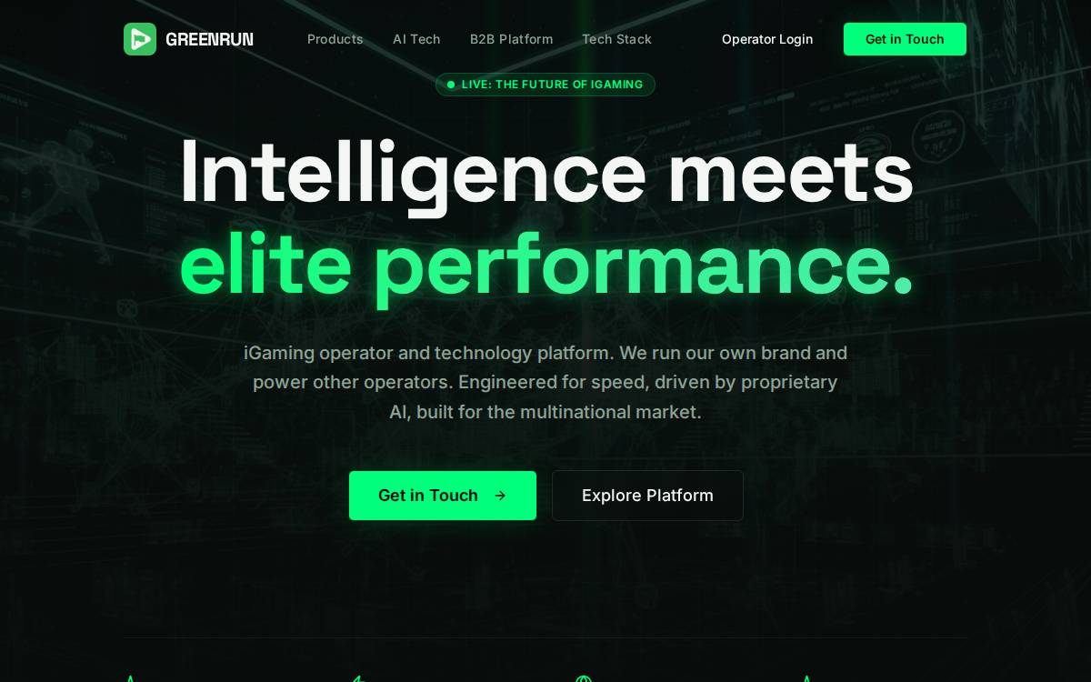 Greenrun website preview