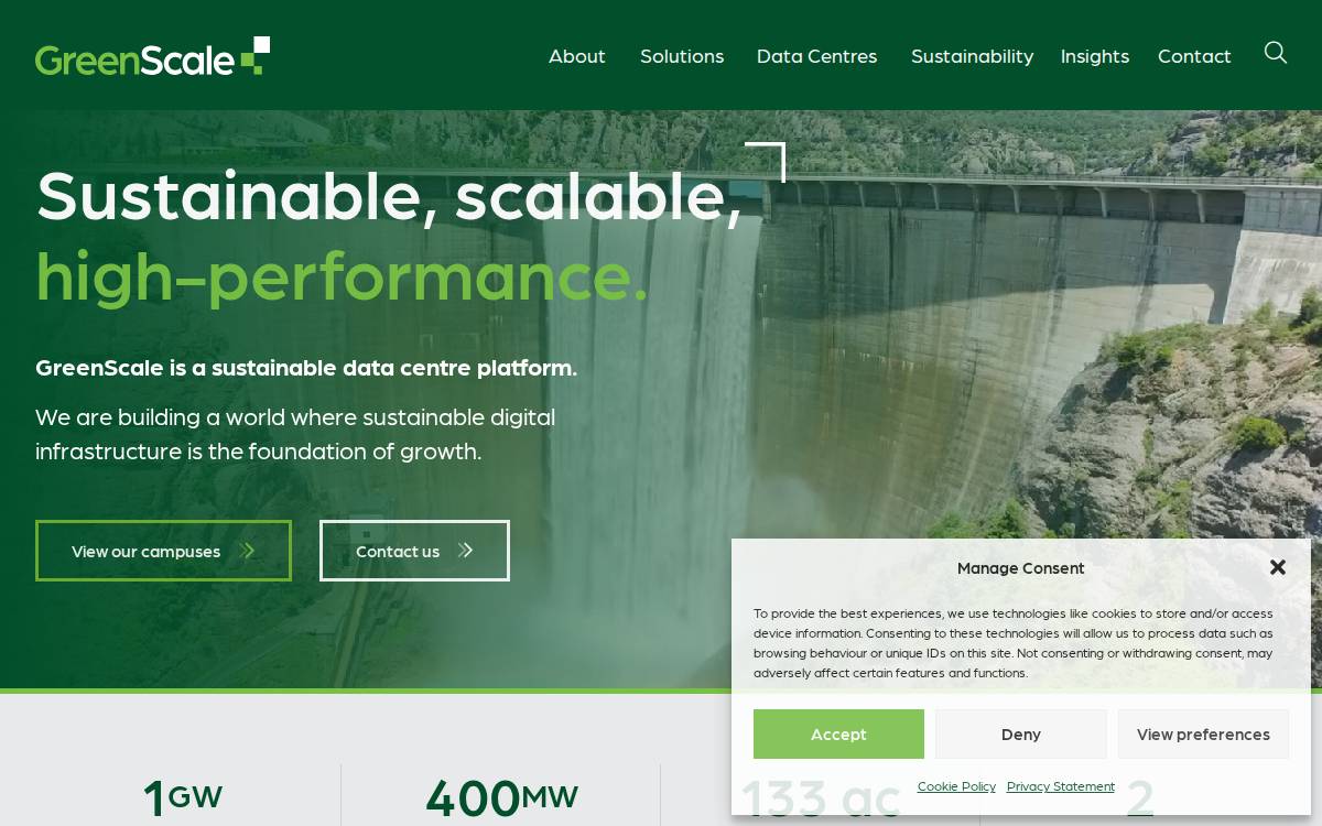 GreenScale website preview