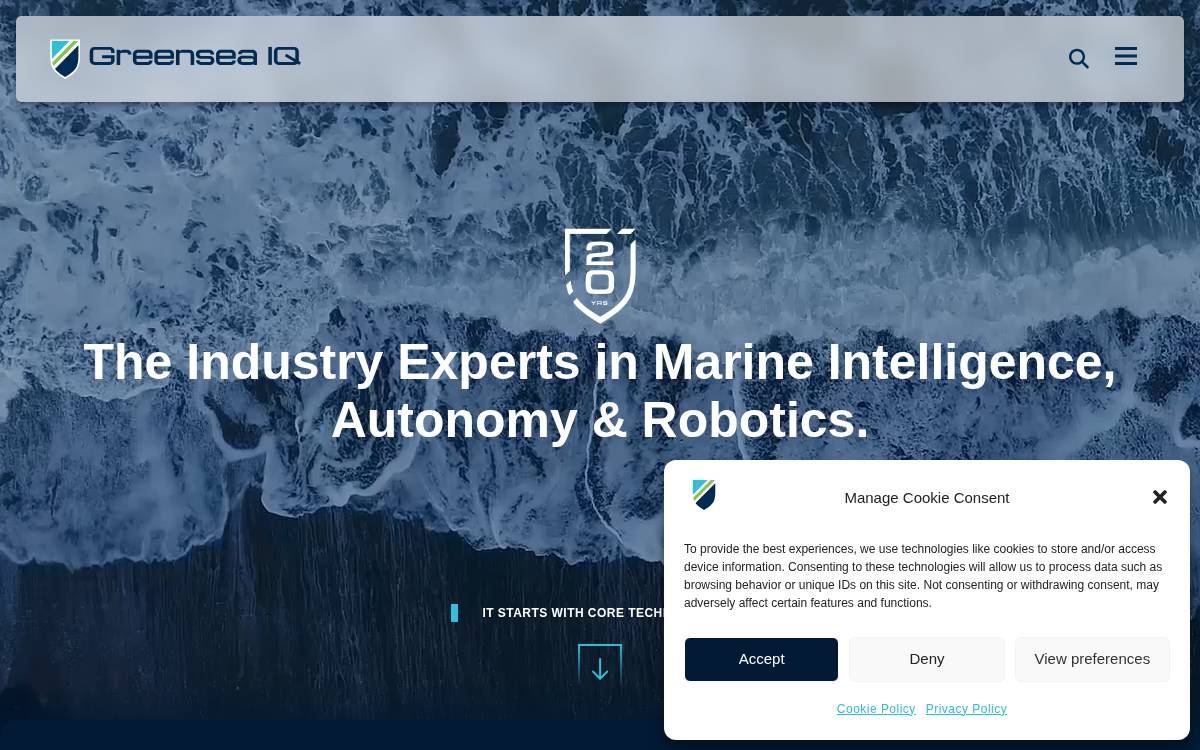 Greensea IQ website preview