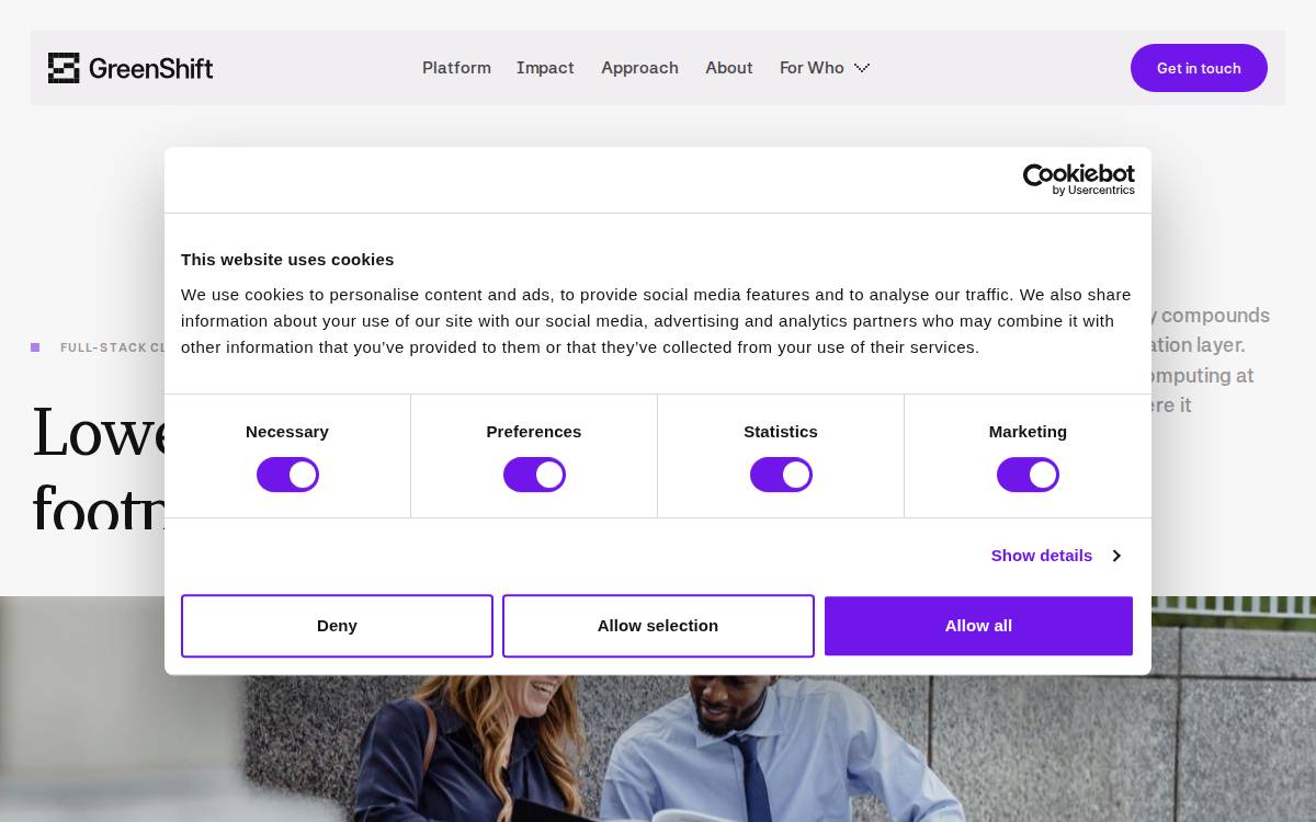 GreenShift website preview