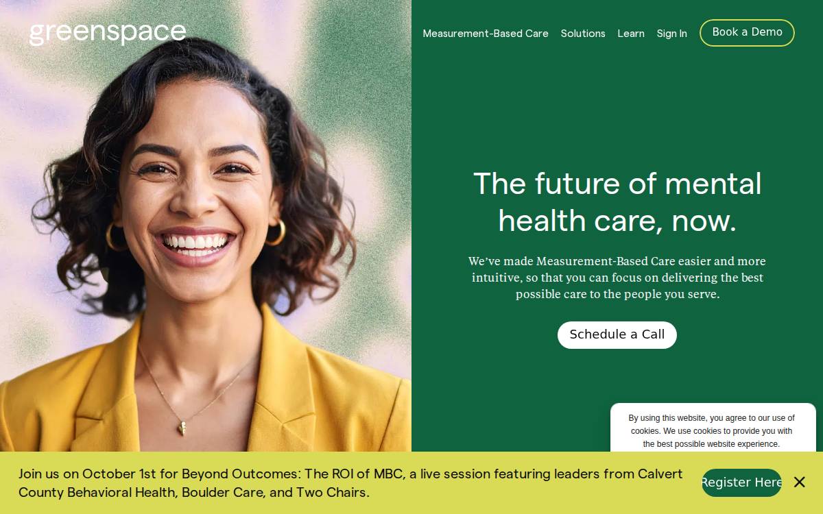 Greenspace Health website preview