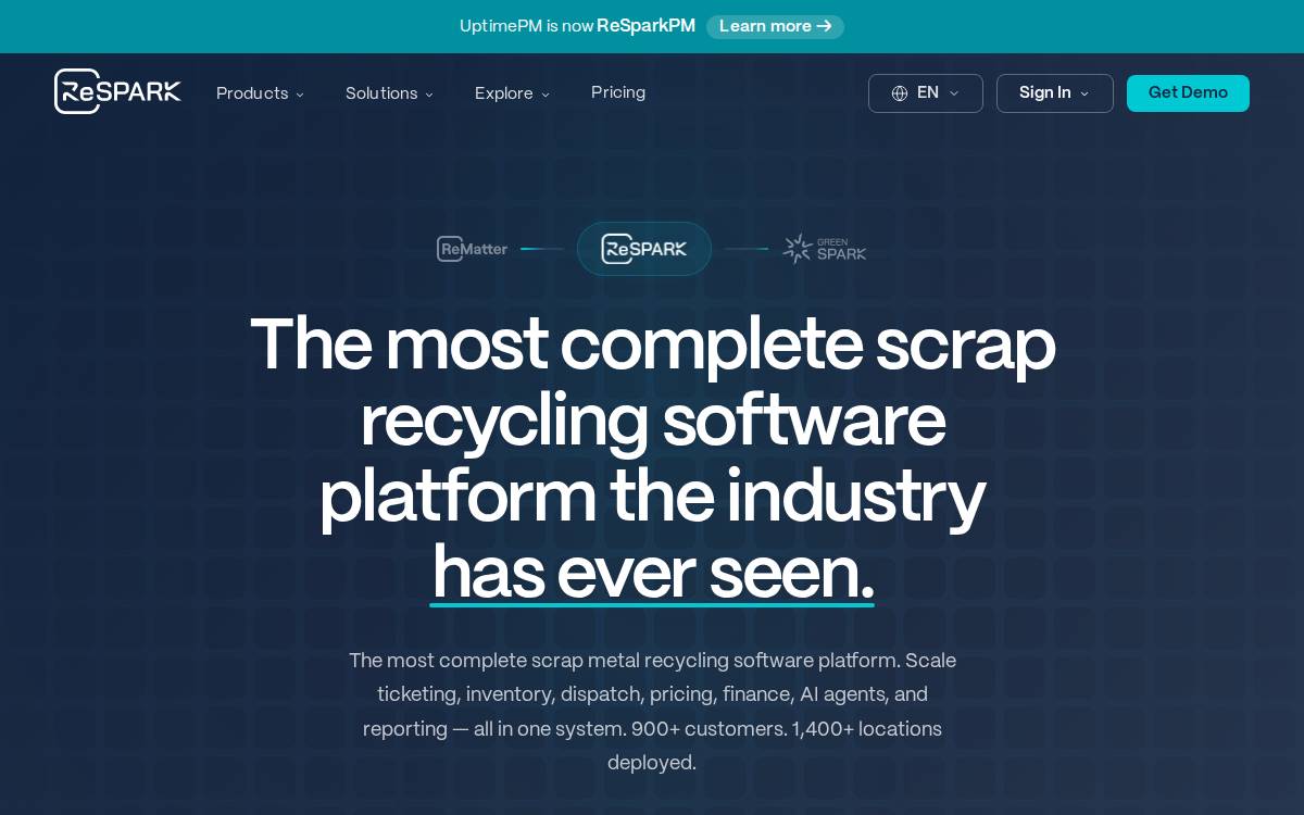 GreenSpark Software website preview