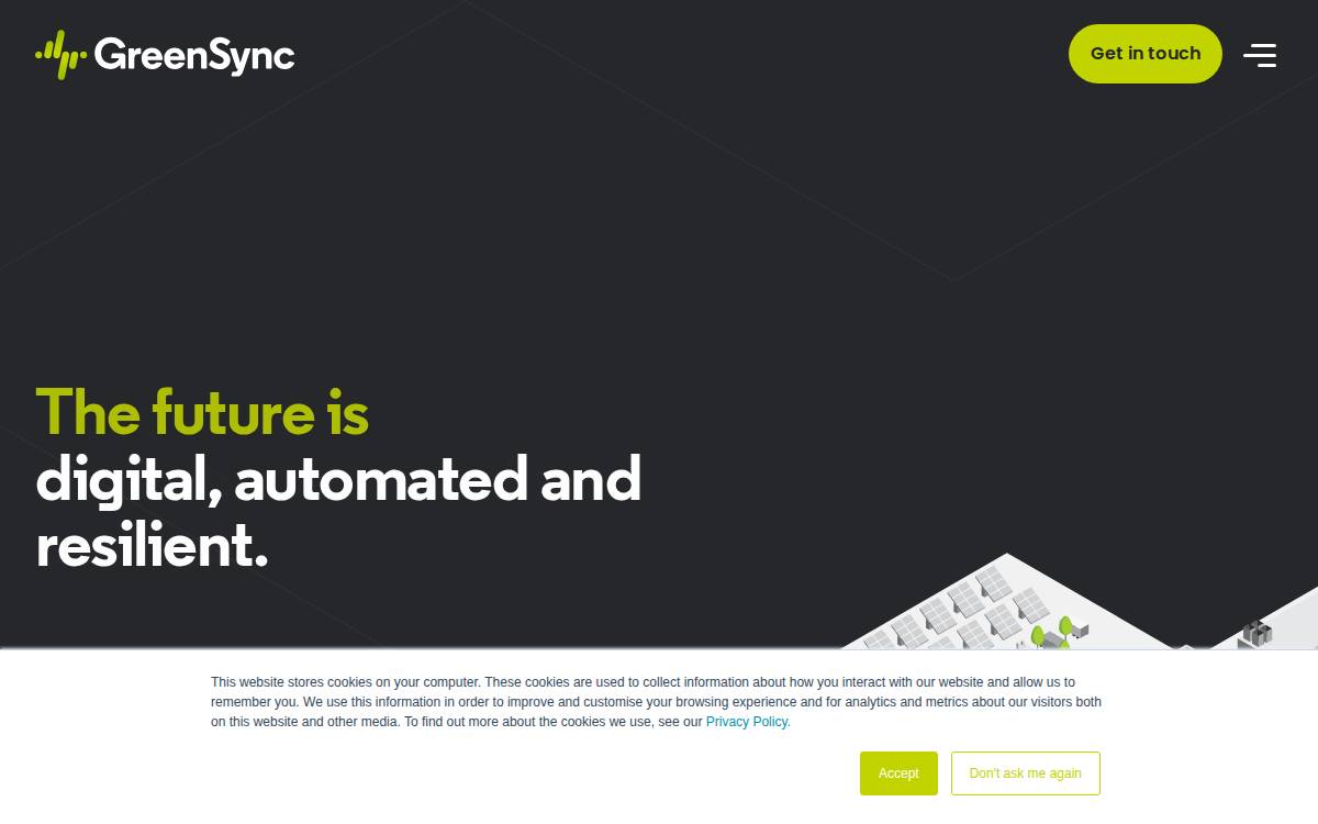 GreenSync website preview
