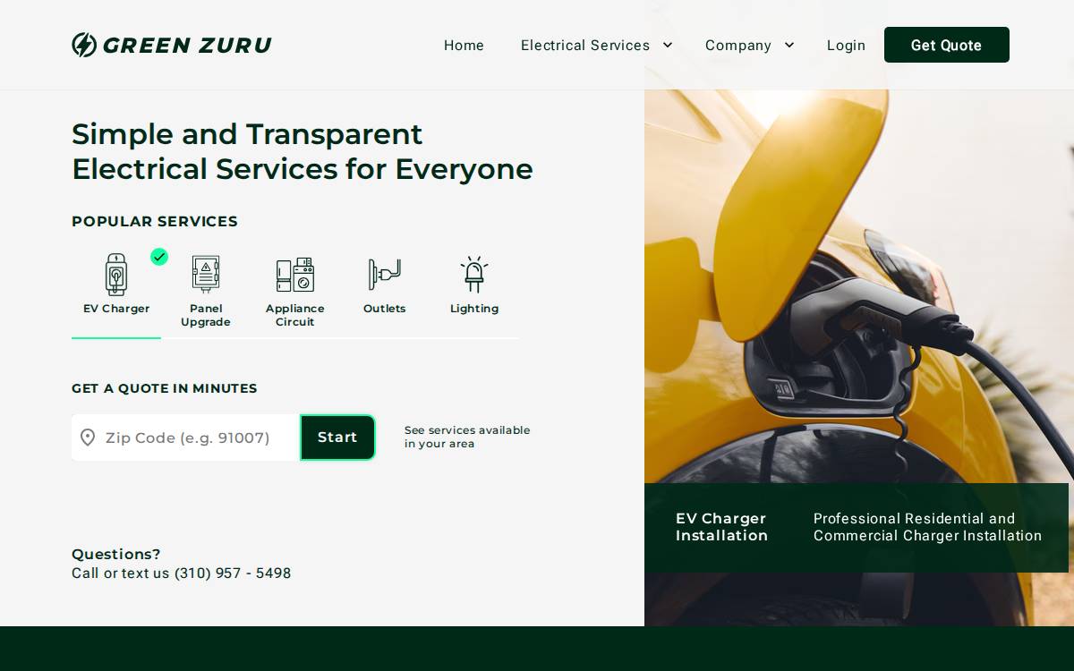 Greenzuru website preview