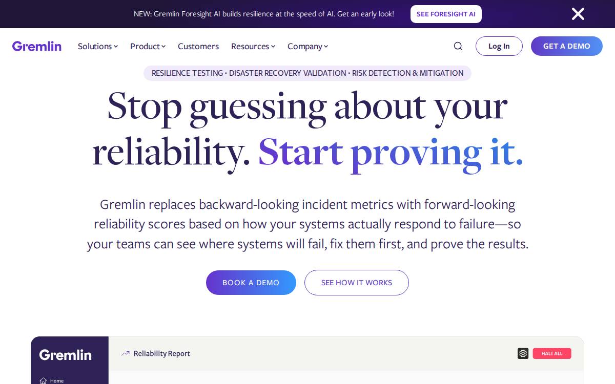Gremlin website preview