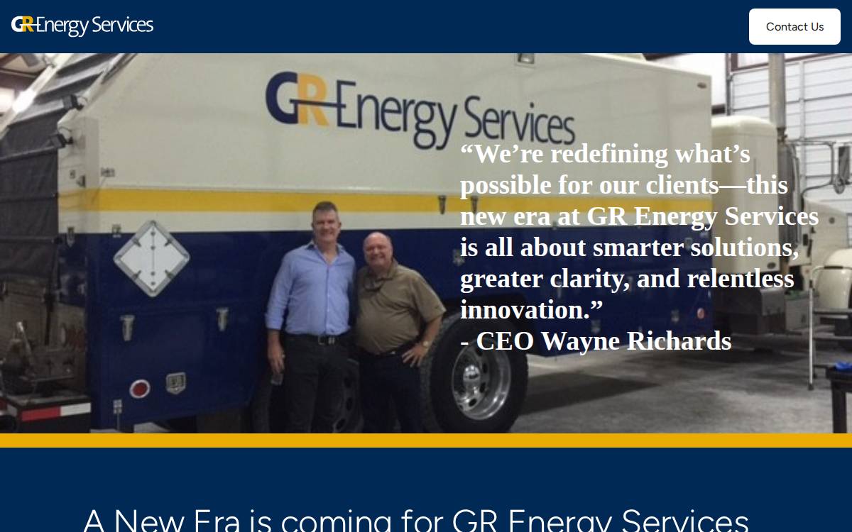 Grenergyservices website preview
