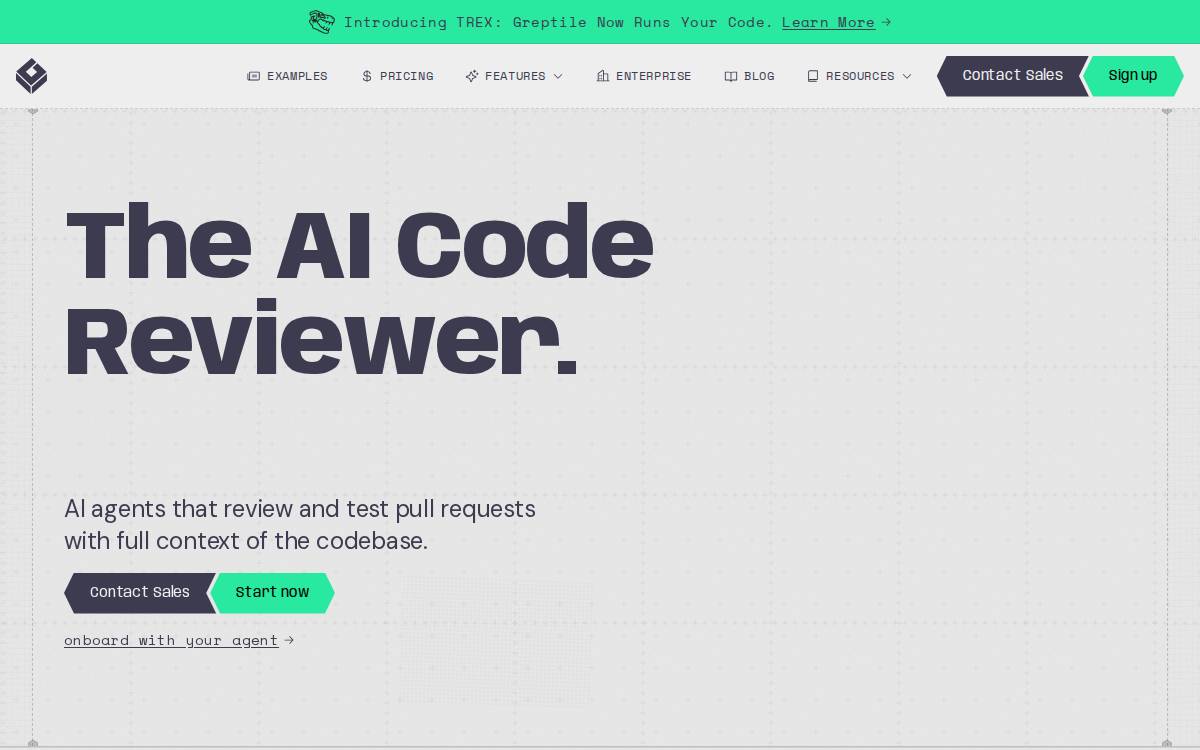 Greptile website preview