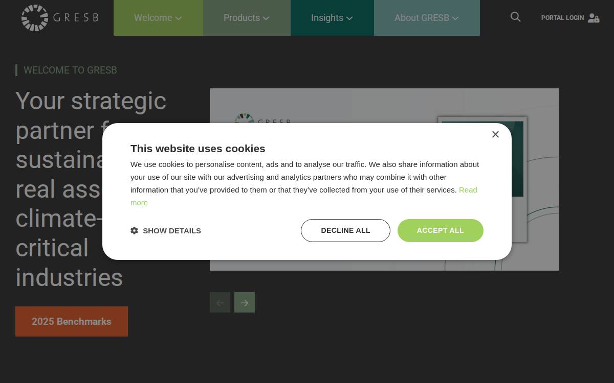 GRESB website preview