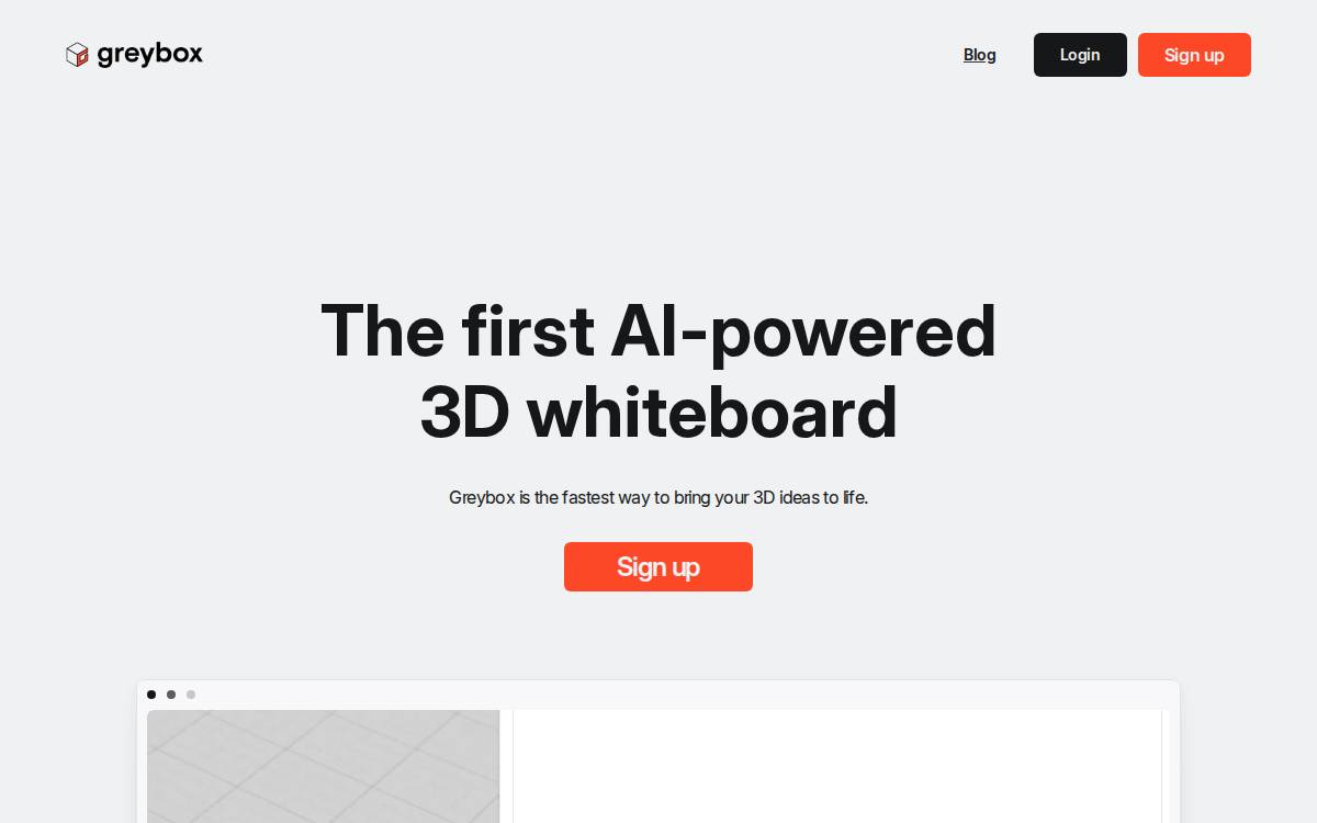 Greybox website preview