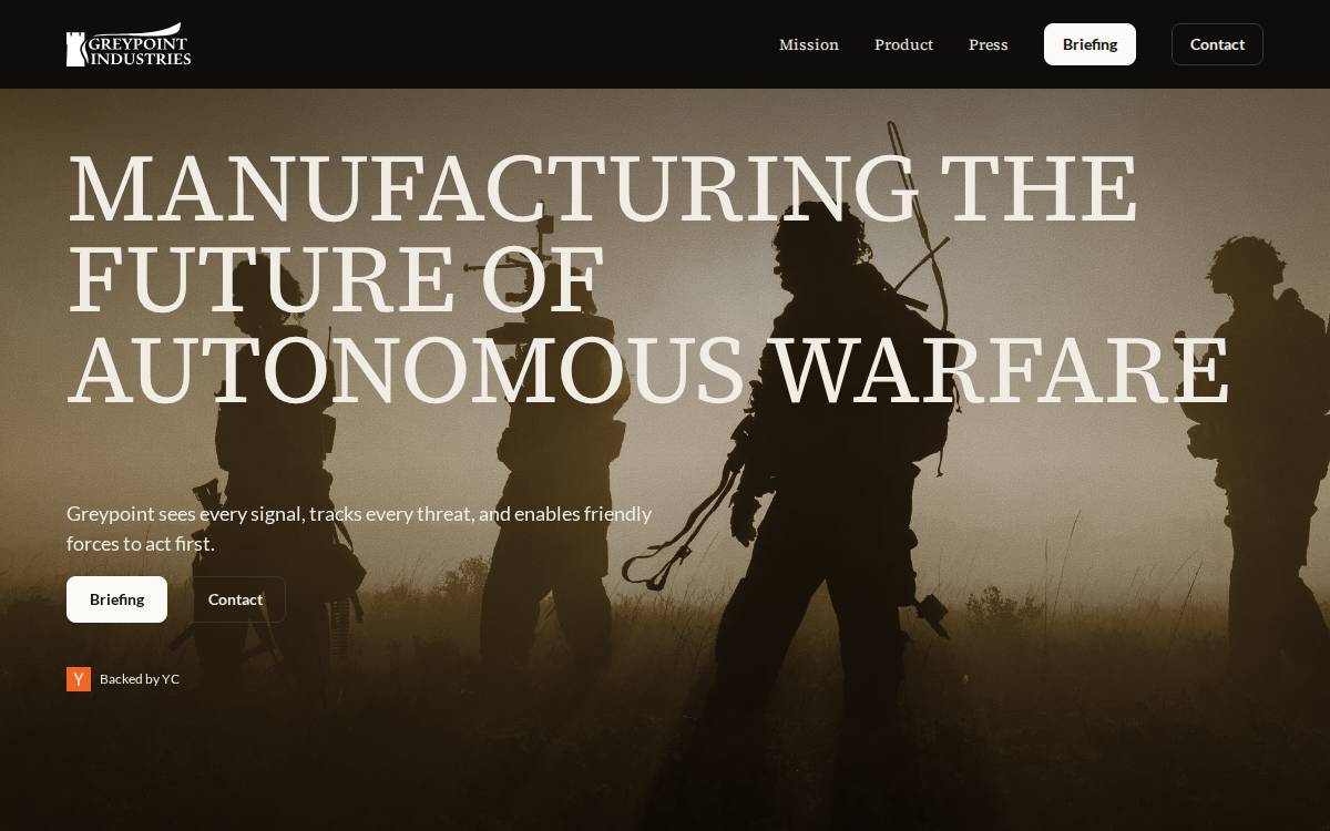 Greypoint Industries website preview