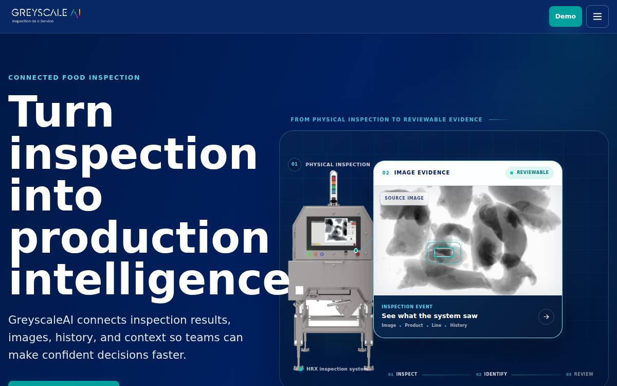 GreyscaleAI website preview