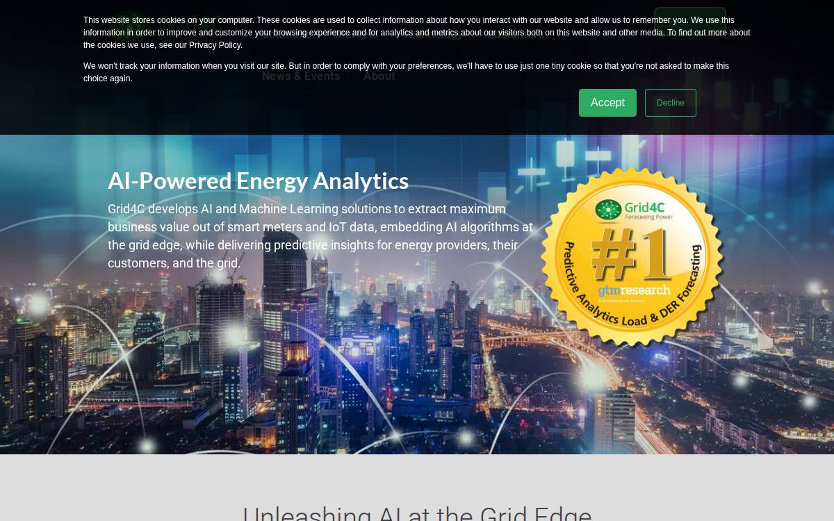 Grid4C website preview