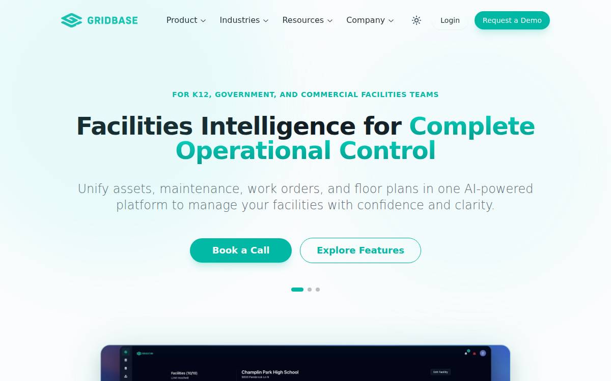 Gridbase website preview
