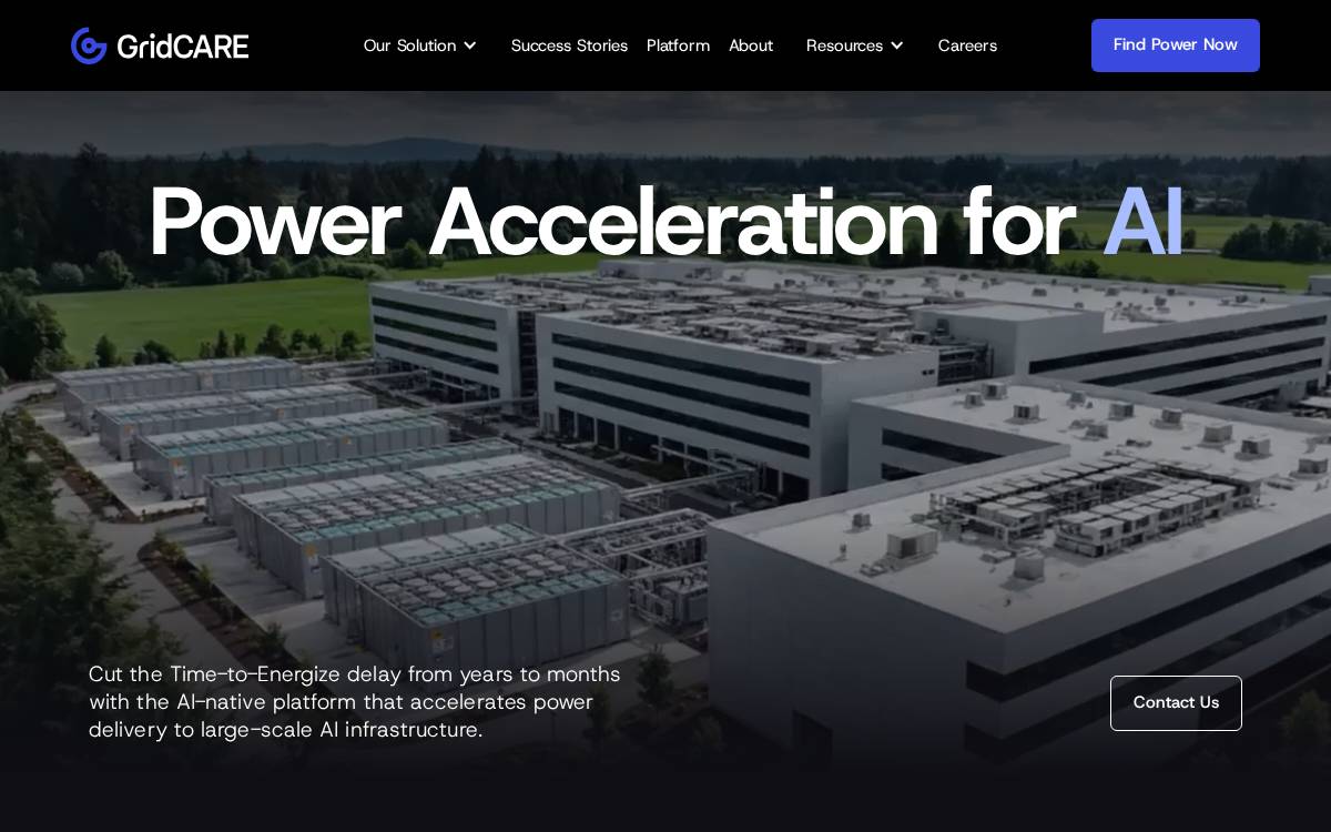 Gridcare AI website preview