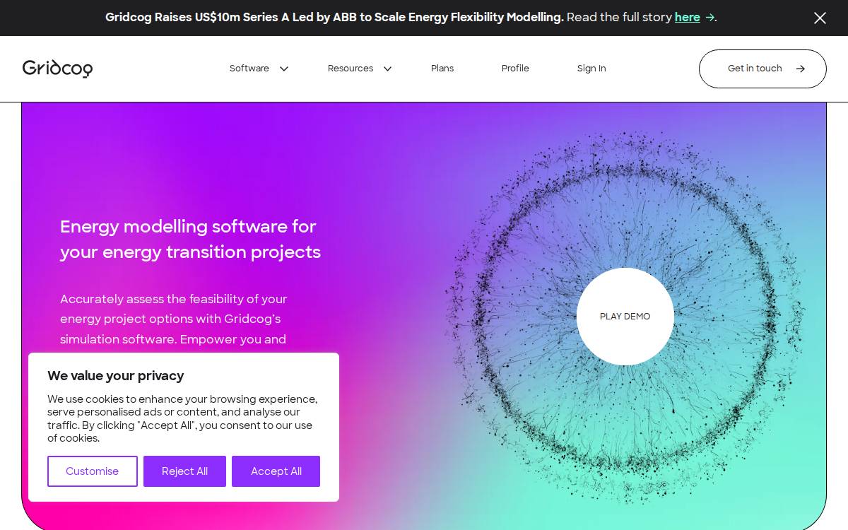 Gridcognition website preview