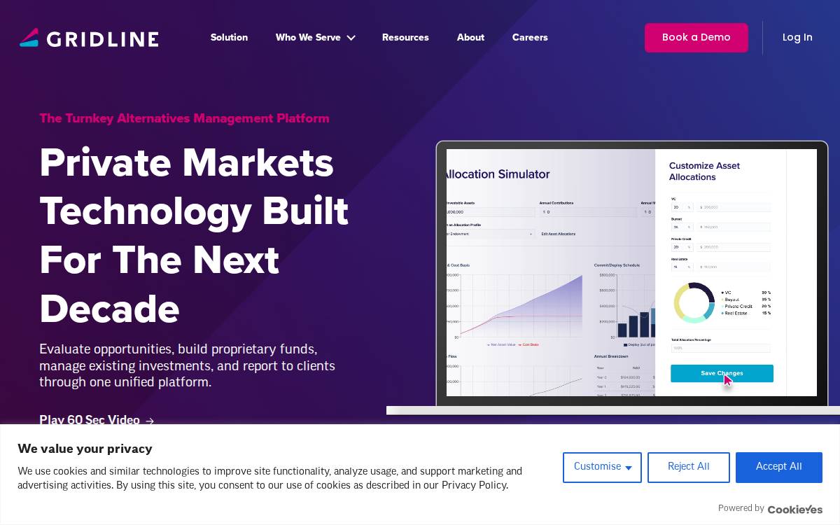 Gridline website preview