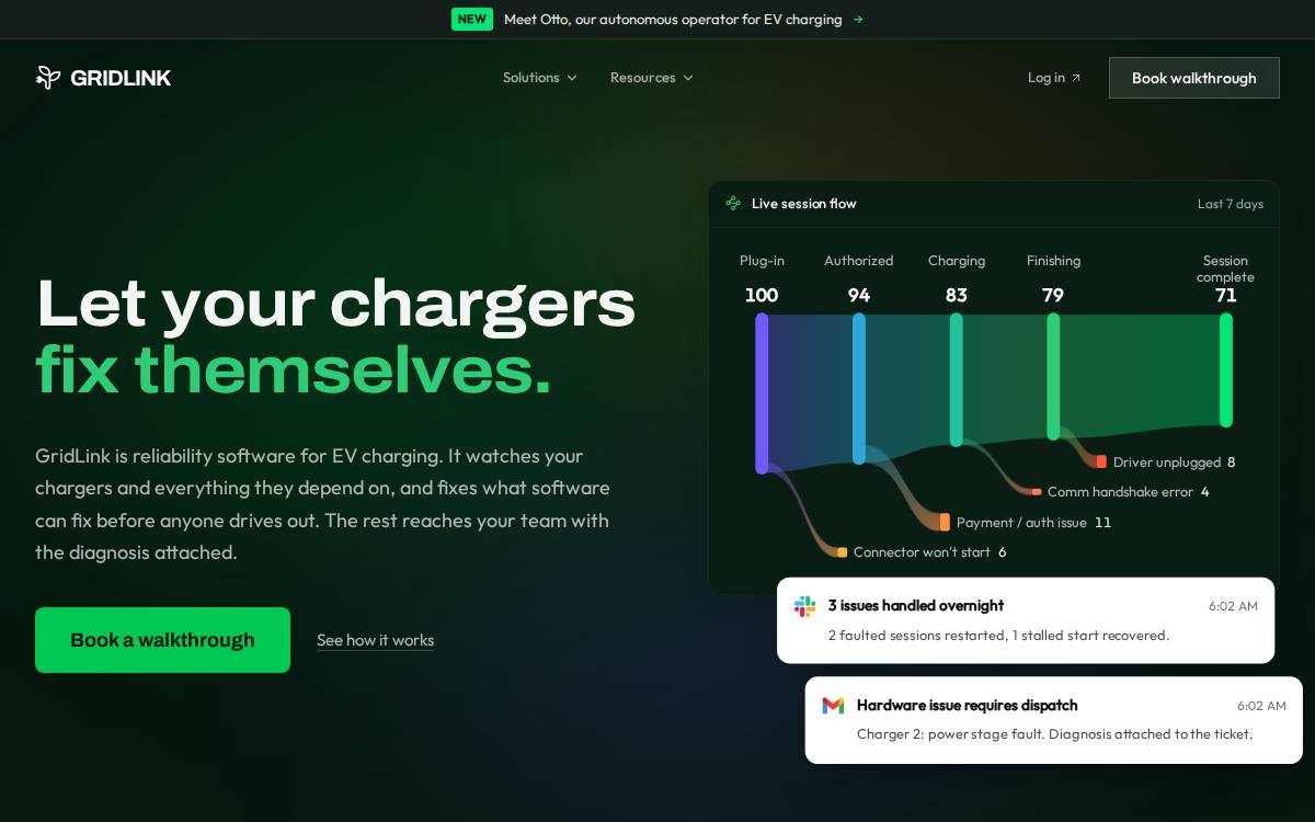 GridLink website preview