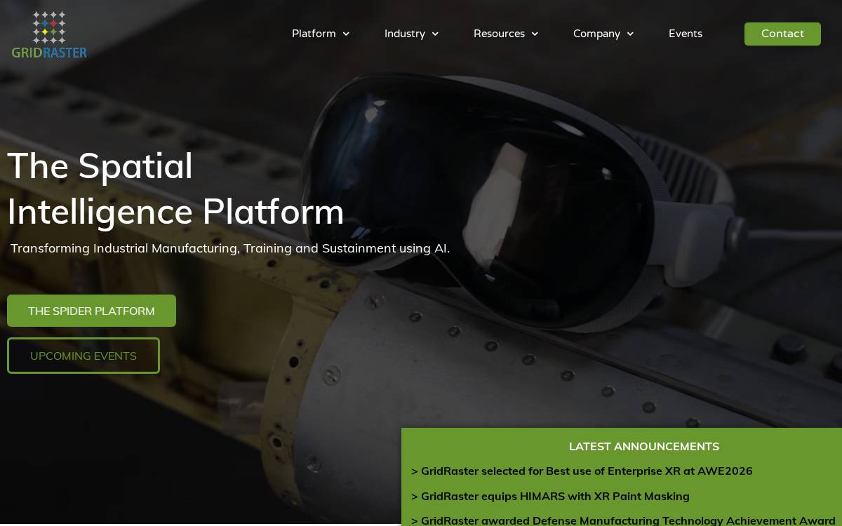 Grid Raster website preview
