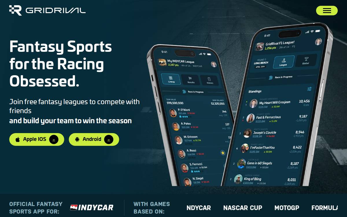 GridRival website preview
