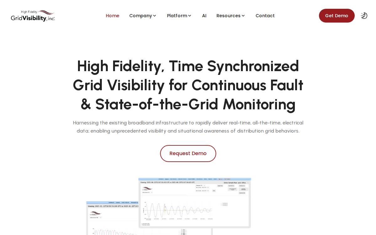GridVisibility website preview